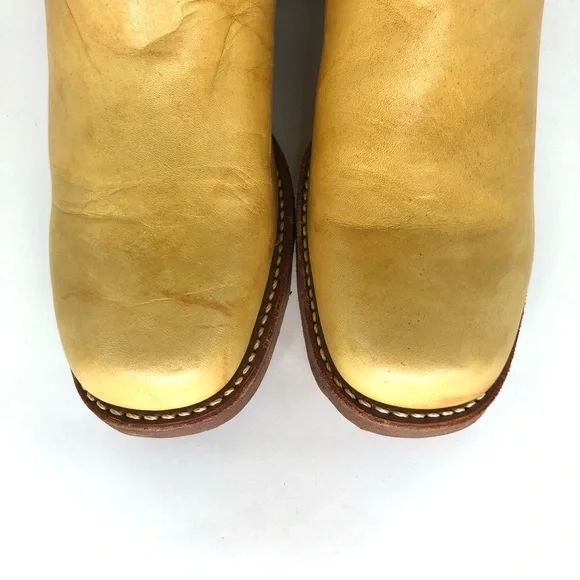 NWT Frye 14L Campus Banana Tall Square Toe Riding Boots Women’s 10 Shoes - Picture 11 of 13